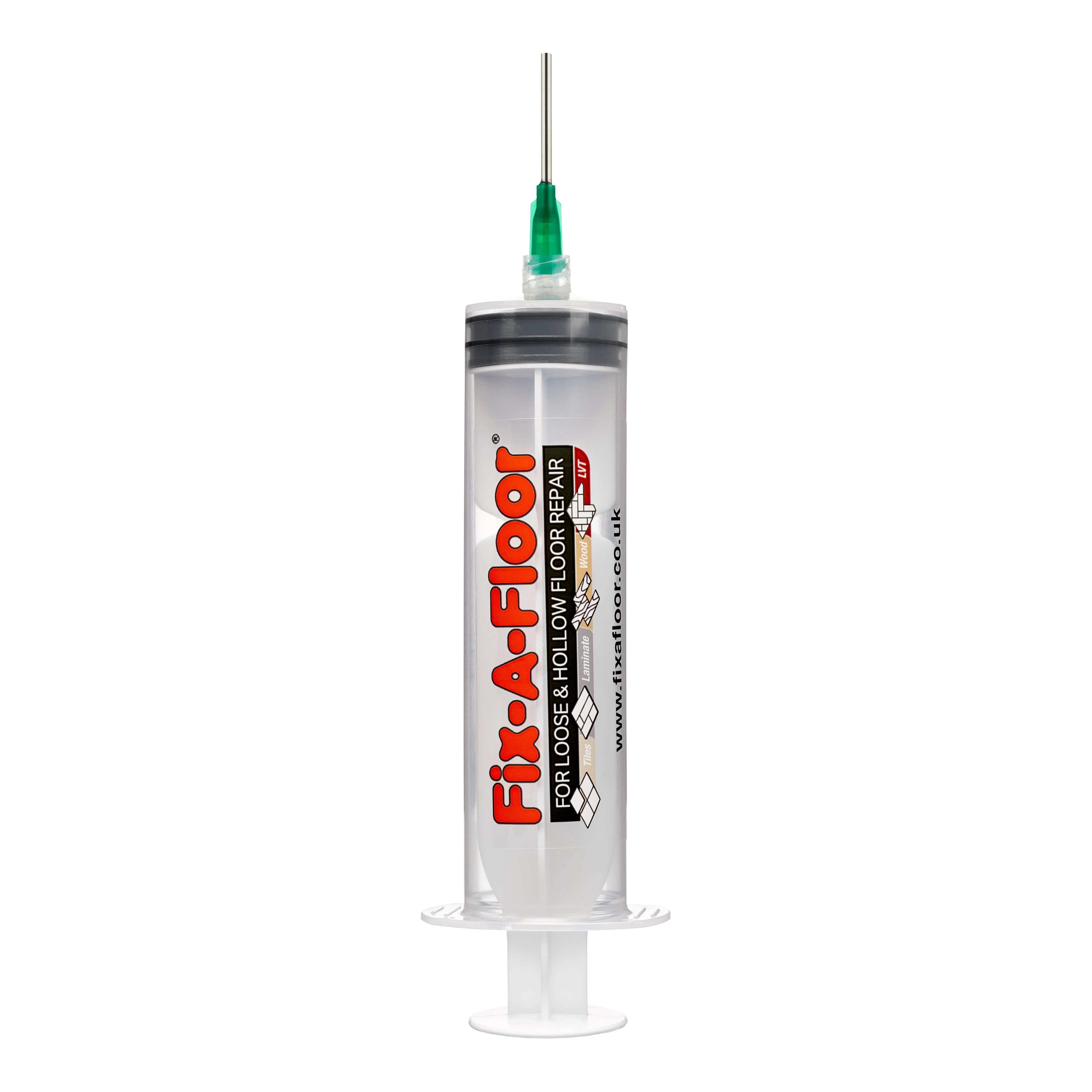 Fix-A-Floor 60ml Syringe Kit with flat stainless steel needle, Plastic applicator & Sealing Cap - Ideal for areas with Thin grout-lines - (Adhesive Not Included) - Image 3