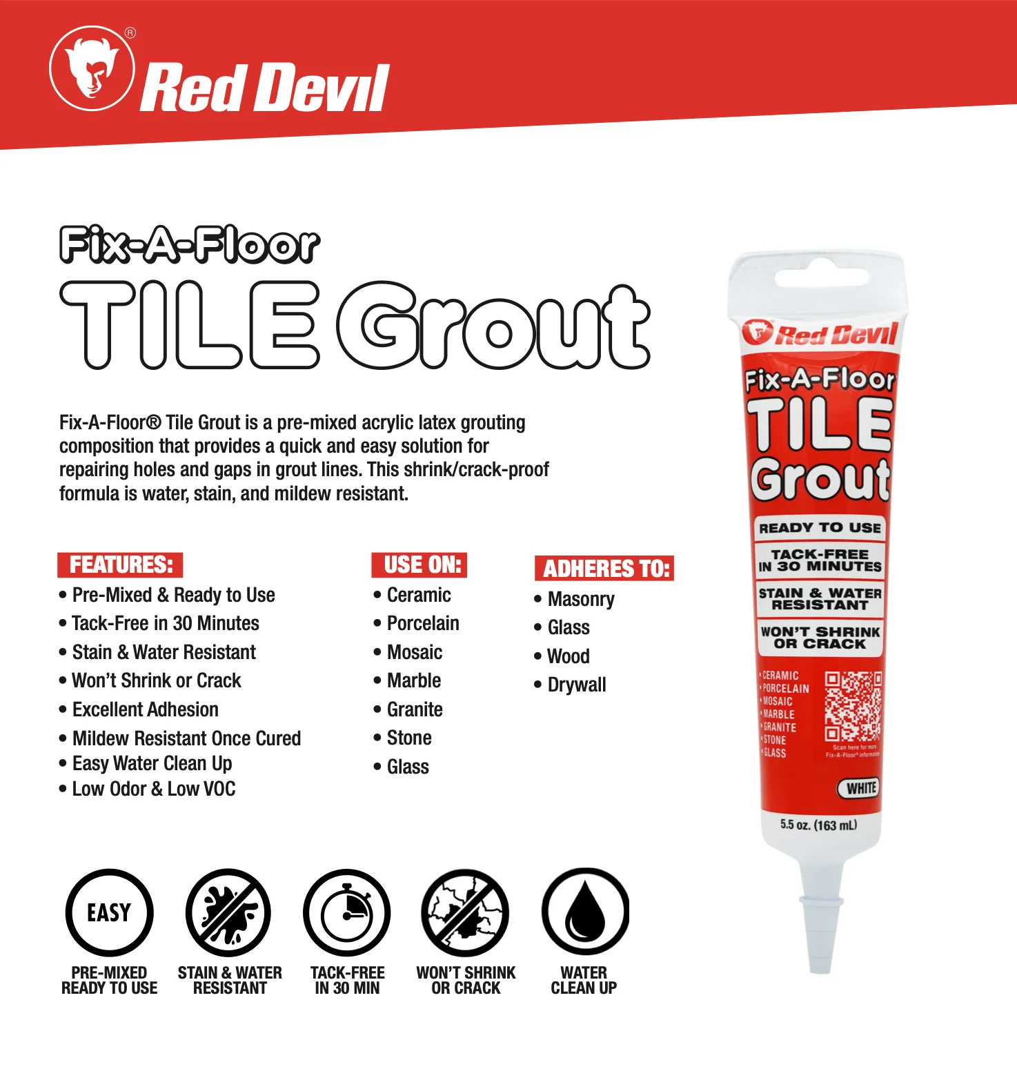 Fix-A-Floor Tile Grout 5.5 fl. oz Squeeze Tube Almond - Image 3