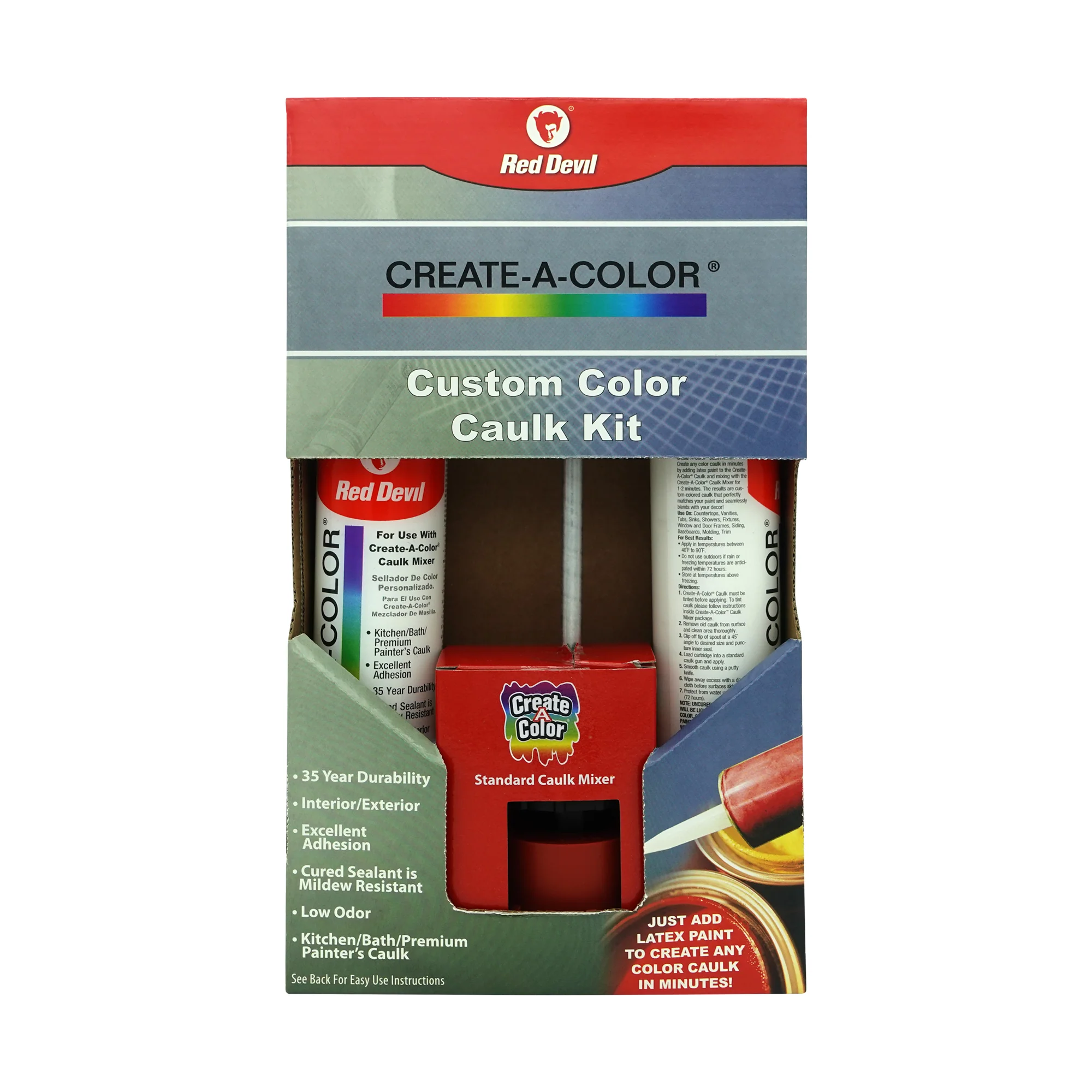 Red Devil Create-A-ColorĀ® Caulk Coloring Kit 9.4 FL. OZ. Cartridge
