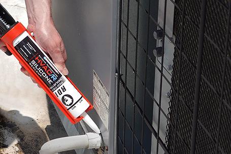 Red Devil Extreme Temperature HVAC/R Silicone Sealant 10.1 Fl. Oz. Cartridge Aluminum - Image 6