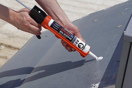 Red Devil Extreme Temperature HVAC/R Silicone Sealant 10.1 Fl. Oz. Cartridge Aluminum - Image 7