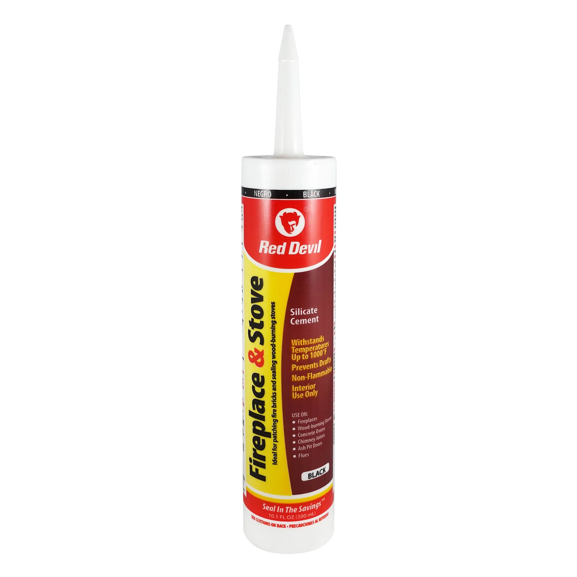 Red Devil Fireplace and Stove Repair Silicate Sealant - Black - Image 3