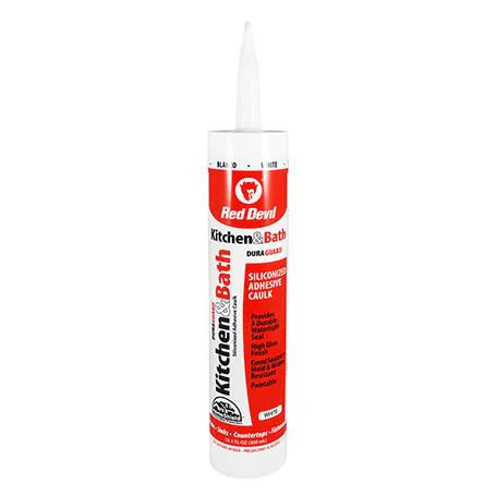 Red Devil Kitchen & Bath Siliconized Acrylic Sealant 10.1 FL. OZ. Cartridge White - Image 4