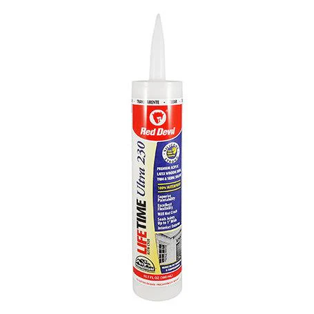 Red Devil LifetimeĀ® Ultra 230 10.1 FL. OZ. Cartridge Clear